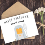 Gandalf Lord Of The Rings Printable Birthday Card Instant Etsy