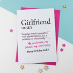 Girlfriend Birthday Card Girlfriend Card Birthday Card For Girlfriend