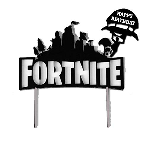 GmakCeder Birthday Cake Topper For Fortnite Birthday Cake Decoration