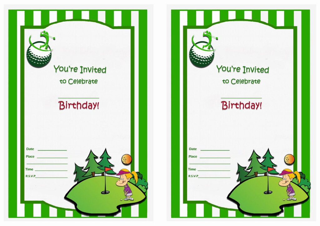 Golf Birthday Invitations Printable Birthday Invitations Birthday 