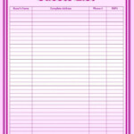 Guest List Template Check More At Https nationalgriefawarenessday