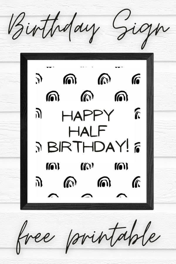 Half Birthday Ideas Free Printable Calculator And Decorations Custom 