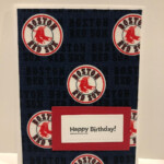 Handmade Birthday Card Boston Red Sox Baseball Etsy