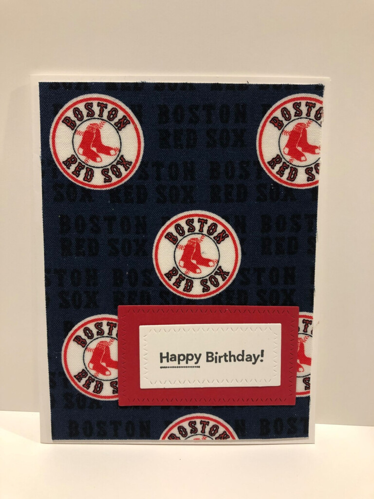 Handmade Birthday Card Boston Red Sox Baseball Etsy