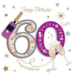 Happy 60th Birthday Greeting Card By Talking Pictures Cards 60th