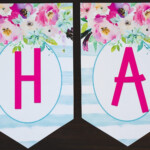 Happy Birthday Banner Printable Pdf Floral Regnant Webcast Lightbox