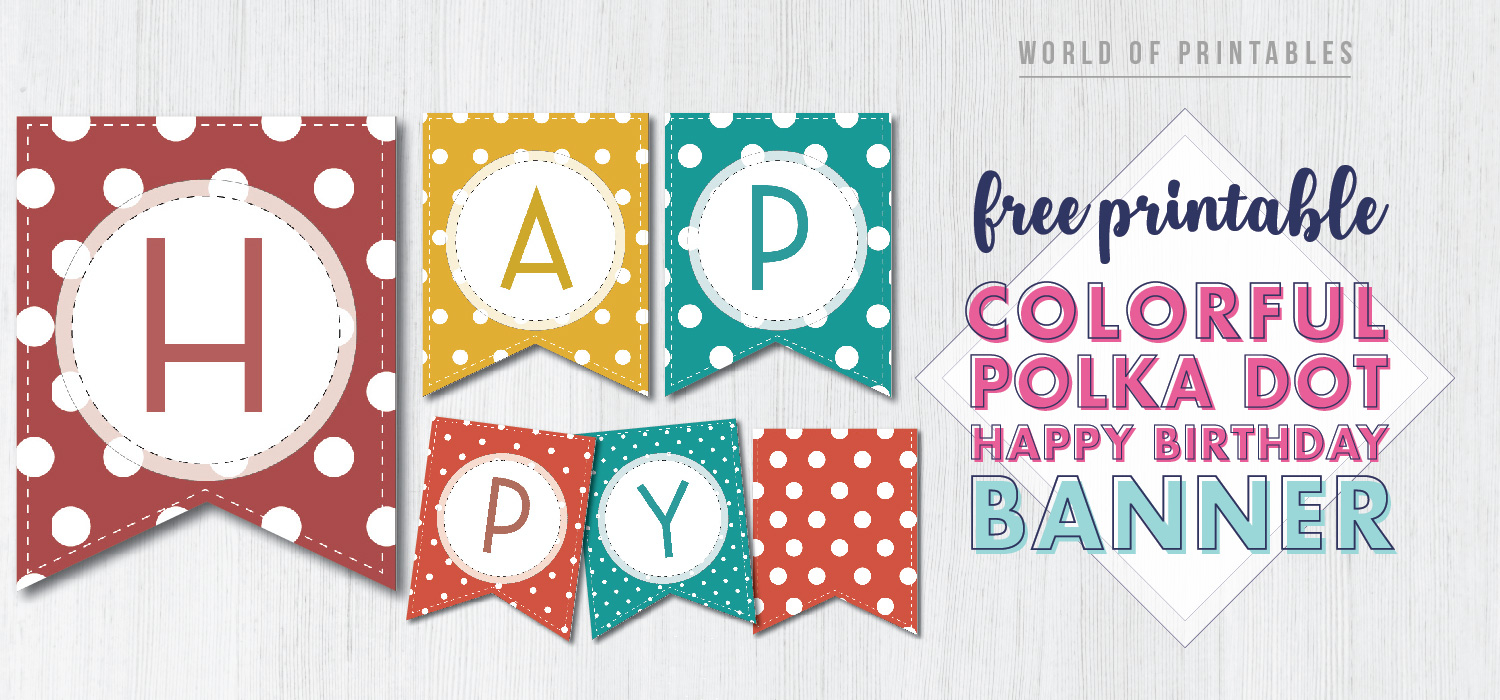 Happy Birthday Banner Printable Template Paper Trail Design Happy 