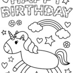 Happy Birthday Card Coloring Book FREE DOWNLOAD