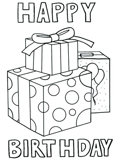 Happy Birthday Card Printable Coloring Pages At GetColorings Free 