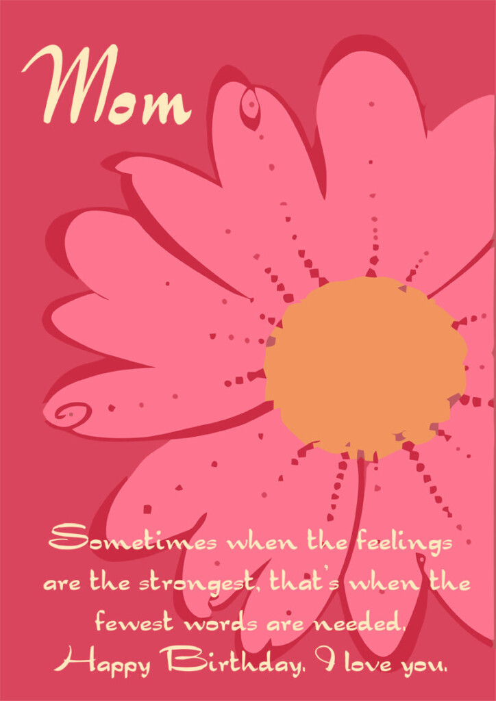 Happy Birthday Cards For Mom Printable