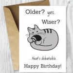 Happy Birthday Cards Funny Printable Birthday Cards Funny Etsy