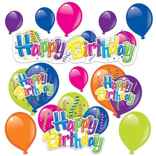 Happy Birthday Cutouts Fiesta Party Supplies