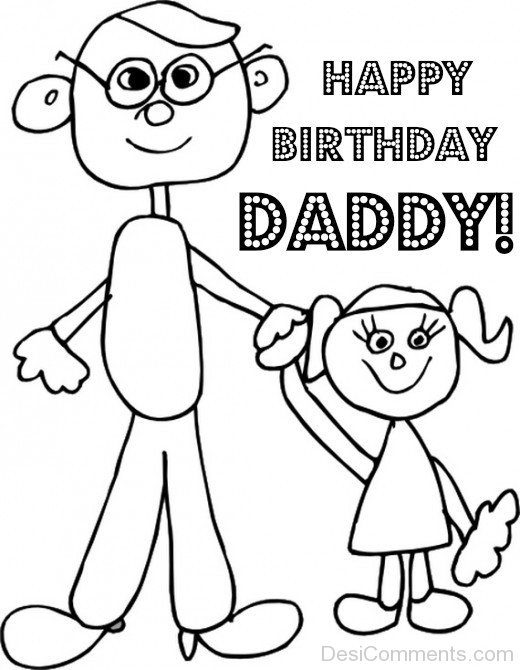 Happy Birthday Daddy Desicommentscom 16 Dad Birthday Coloring Pages 