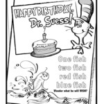 Happy Birthday Dr Seuss Color Sheet Happy Birthday Dr Suess