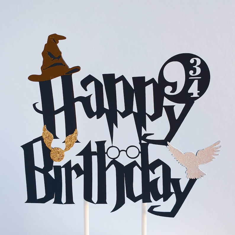 Happy Birthday Harry Potter Cake Topper Aria Art