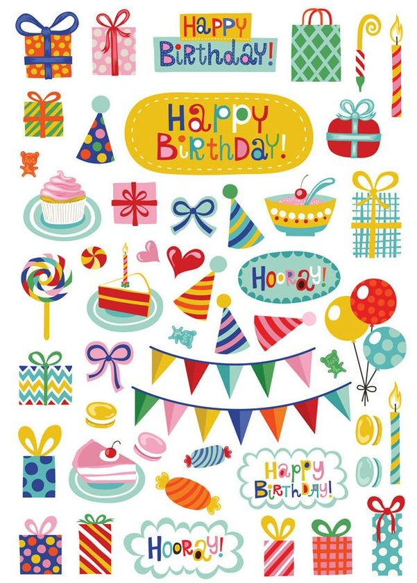 Happy Birthday Printable Stickers Printable Word Searches