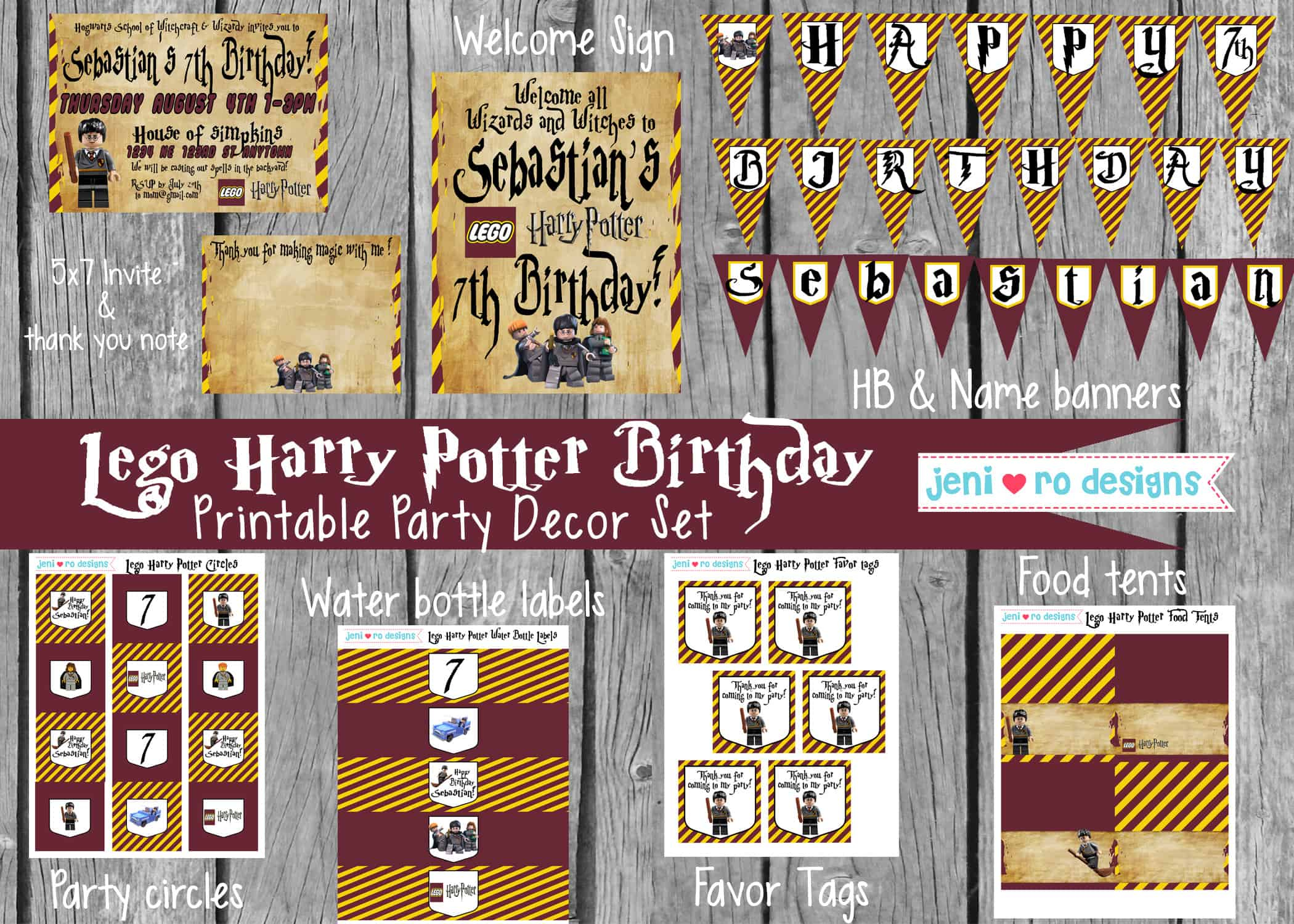 Harry Potter Birthday Banner Printable Shopmall my