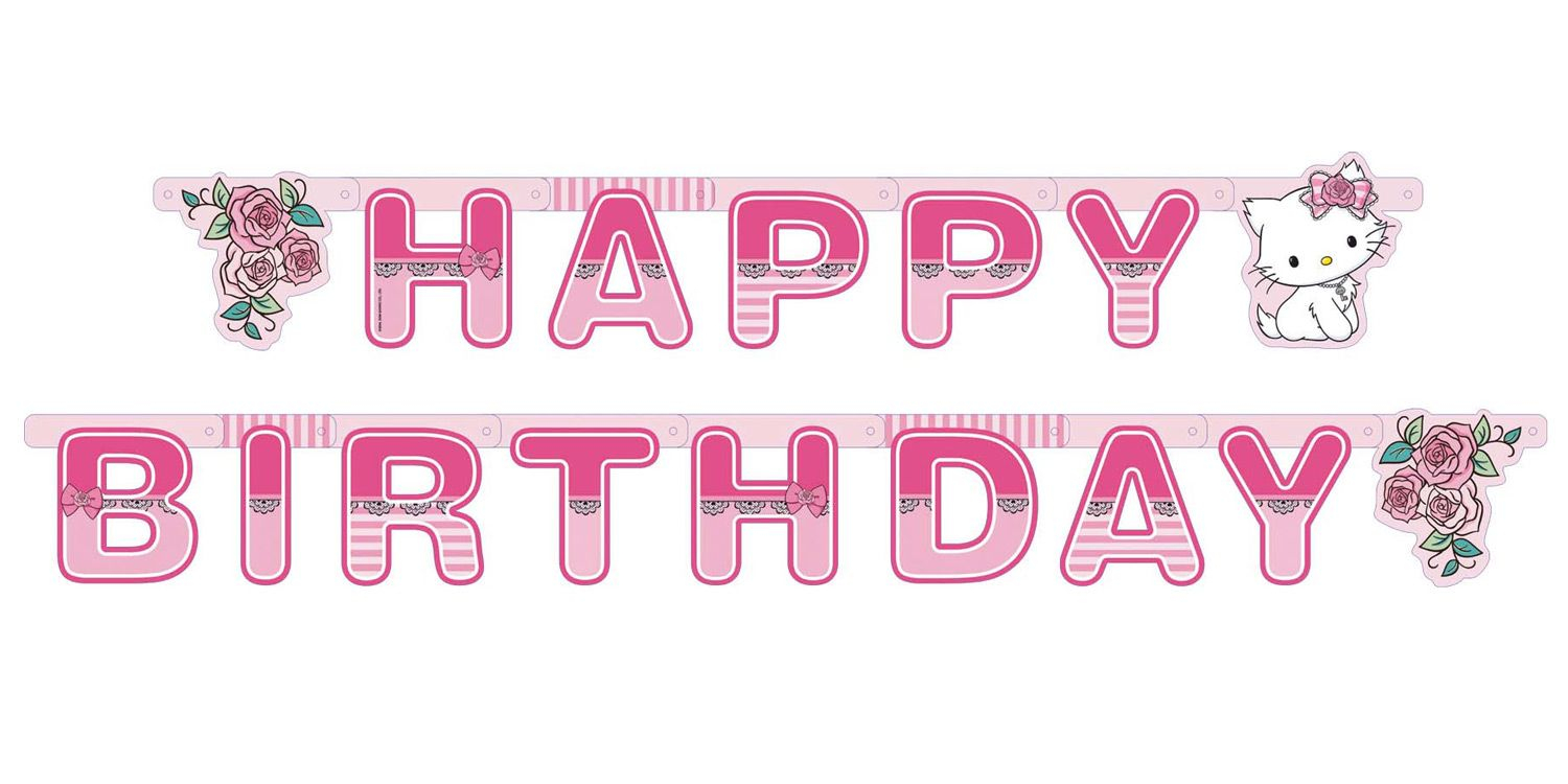 Hello Kitty Happy Birthday Banner Printable Free Printable Blog