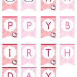 Hello Kitty Happy Birthday Banner Printable Treats