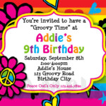 Hippie Birthday Invitations Free Printables PRINTABLE TEMPLATES