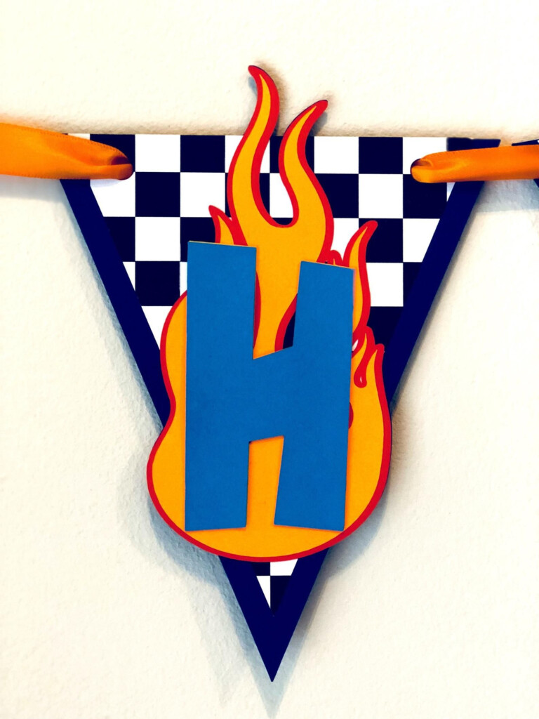 Hot Wheels Birthday Banner Race Car Birthday Banner Racing Etsy Hot 