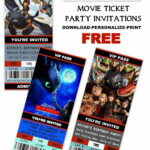 How To Train Your Dragon Birthday Invitations Printable Free Free