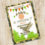 Hunting Themed Birthday Invitations Free Printable Hunting Birthday