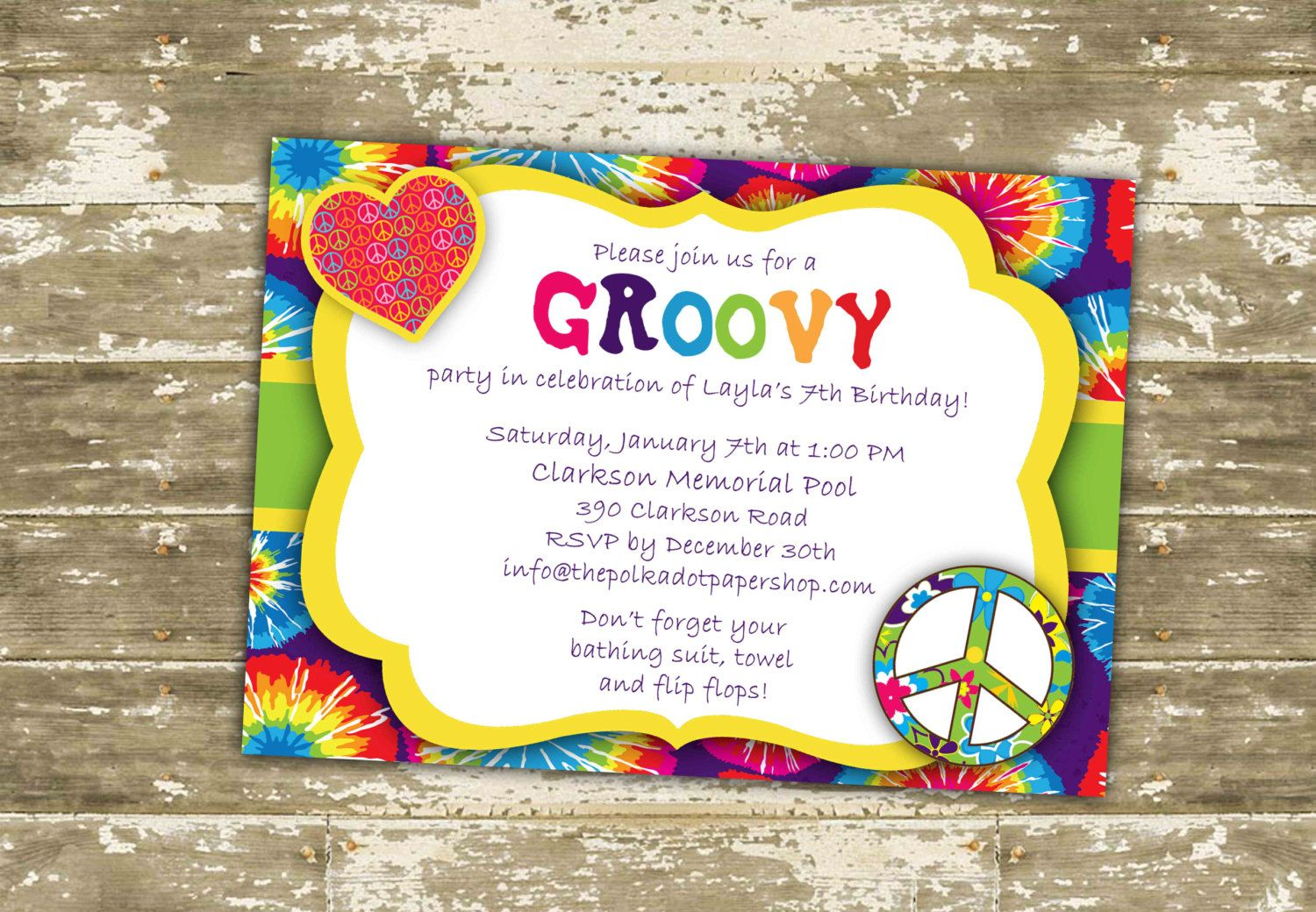 Image Result For Hippie Party Invitation Template Party Invitations