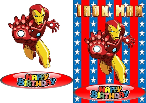 Iron Man Birthday Card CUP811806 83674 Craftsuprint