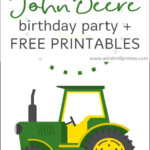 John Deere Birthday Party Free Printables Printable Templates