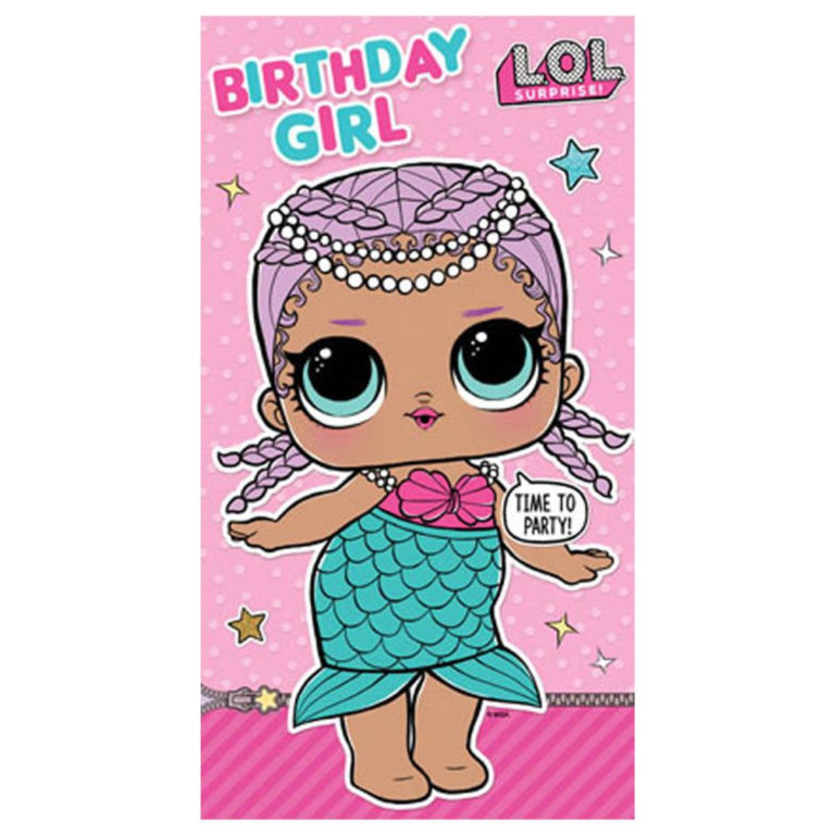 LOL Surprise Birthday Girl Birthday Card LO021 Printable Birthday Cards