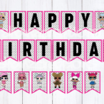 LOL SURPRISE DOLLS PRINTABLE BANNER Printable Birthday Banner