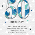 Male Happy 50th Birthday Greeting Card Second Nature Just To Say Cards