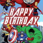 Marvel Printable Birthday Card Cards Info