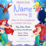 Mermaid Birthday Invitation Templates Free FREE PRINTABLE TEMPLATES