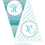 Mermaid Party Birthday Banner Printable Instant Download Etsy