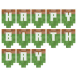 Minecraft Birthday Banner Printable Free Shopmall my