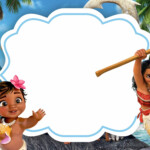 Moana Birthday Invitation Template Free FRETDSA