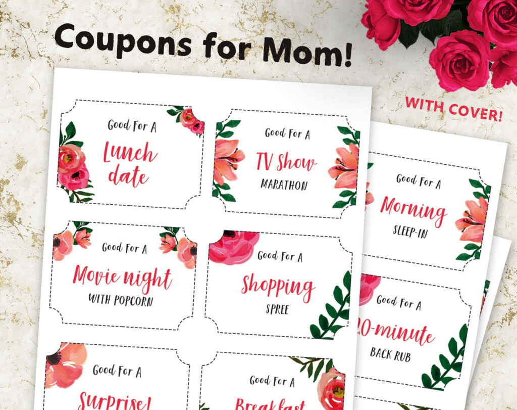 Mother s Day Coupon Book For Mom Last Minute Gift For Etsy Mother s 