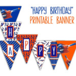 Nerf Banner Printable Nerf Party Happy Birthday Banner Nerf