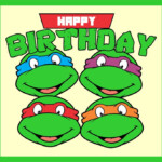 Ninja Turtles Printable Birthday Cards In 2021 Birthday Card