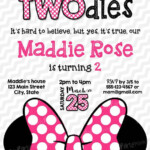 Oh Twodles Invitation PRINTABLE Minnie Mouse Invitation Oh Twodles