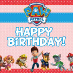 Paw Patrol Birthday Card Printable Printable Word Searches