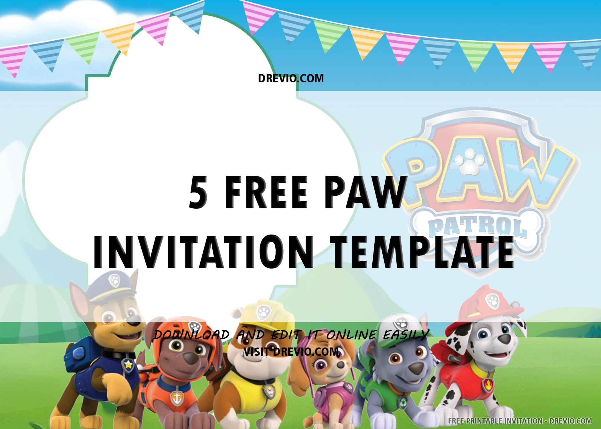 Paw Patrol Invitations Cheapest Sales Save 63 Jlcatj gob mx