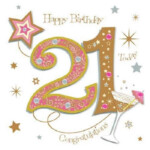 Pin By Nicki Wesson On 123 Greetings 21st Birthday Cards Happy 21st