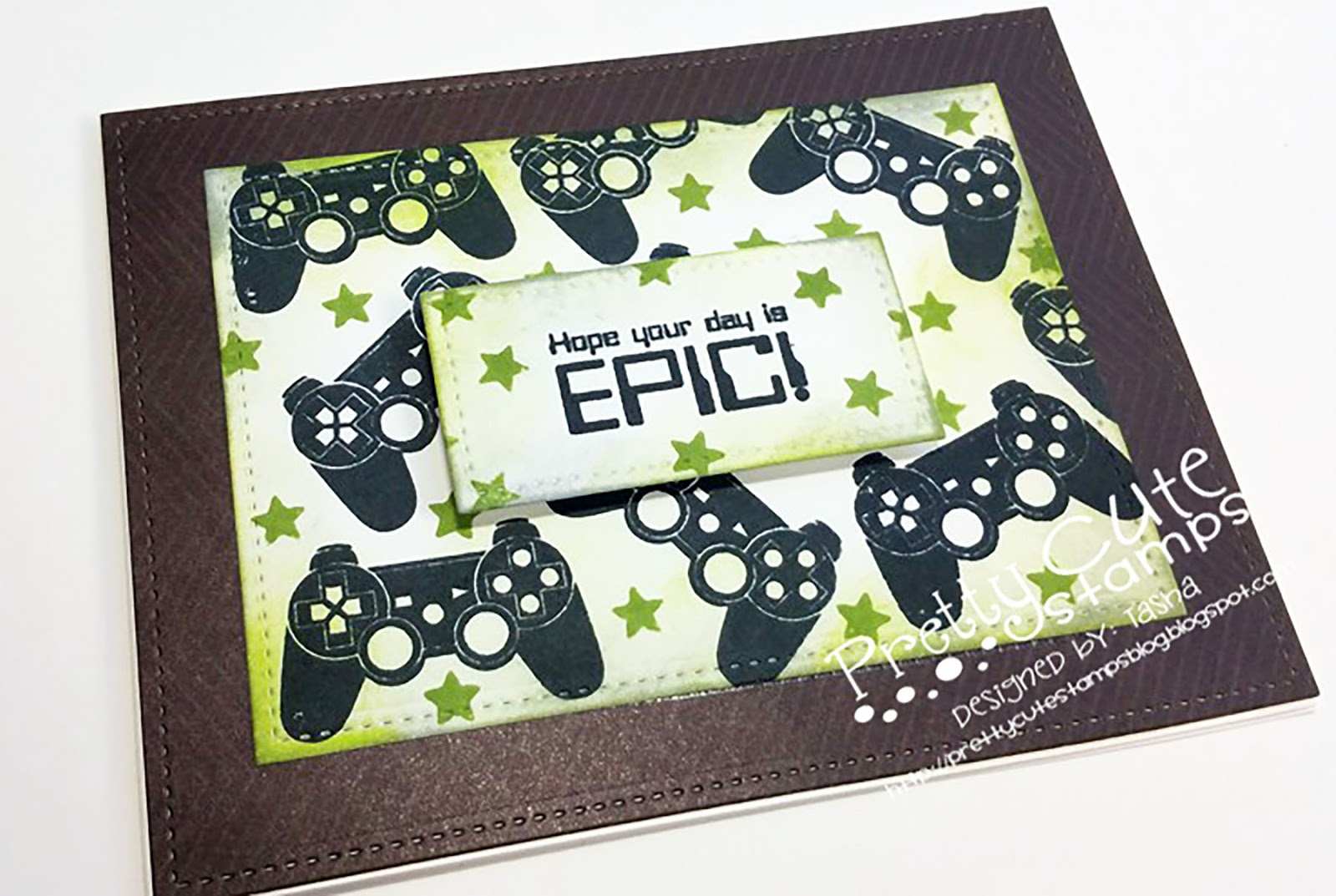 Pretty Cute Stamps Blog Gamer Birthday Card