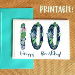 Printable 100th Birthday Card Available On Etsy etsy