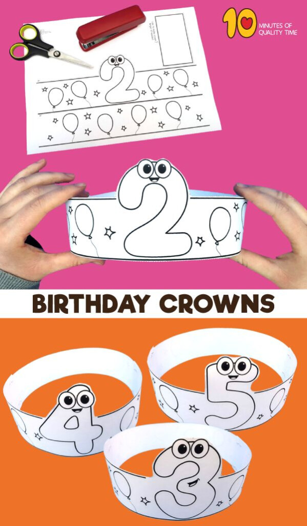 Printable Birthday Crowns Birthday Crown Preschool Birthday 