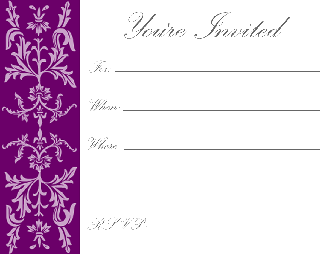 Printable Birthday Invitations