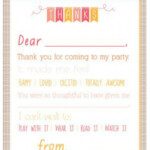 Printable Birthday Thank You Notes